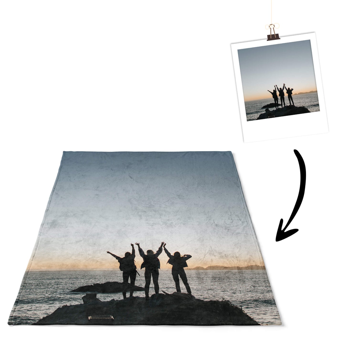 Personalisierte Foto Kuscheldecke