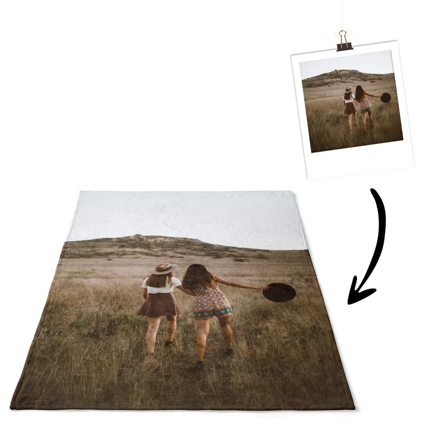 Personalisierte Foto Kuscheldecke
