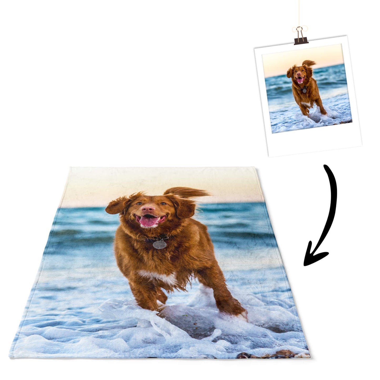 Personalisierte Foto Kuscheldecke