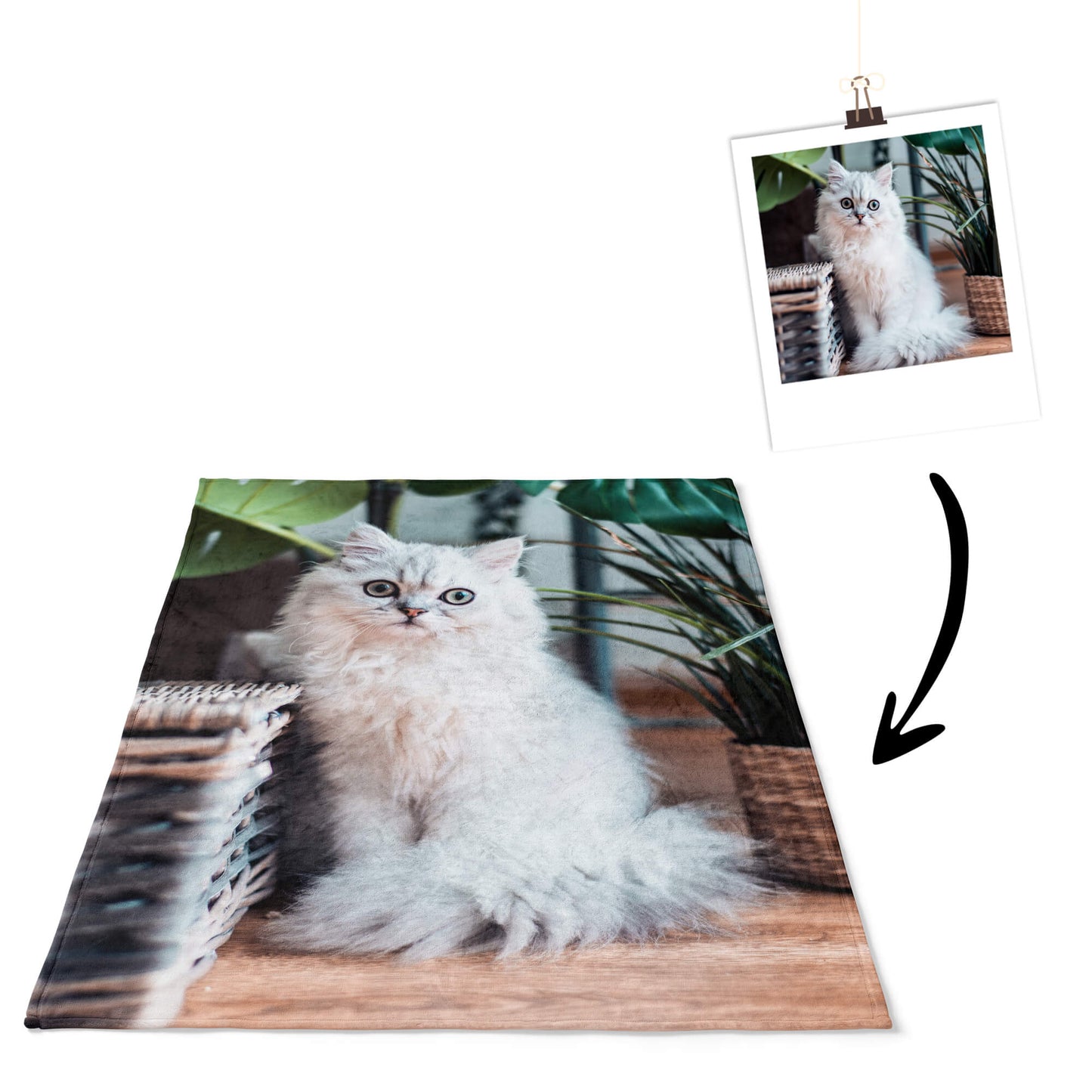 Personalisierte Foto Kuscheldecke
