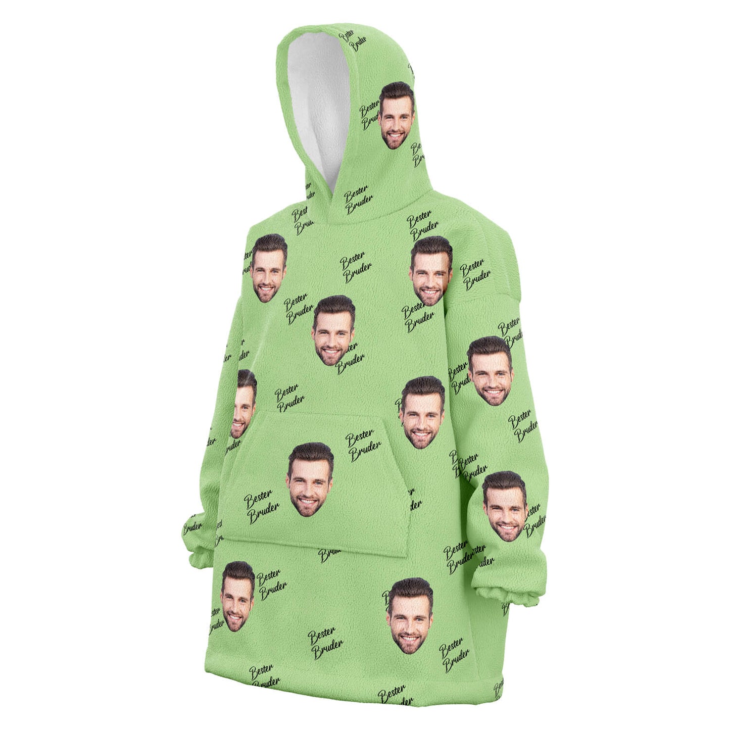 Personalisierter Bester Bruder Hoodie Grün