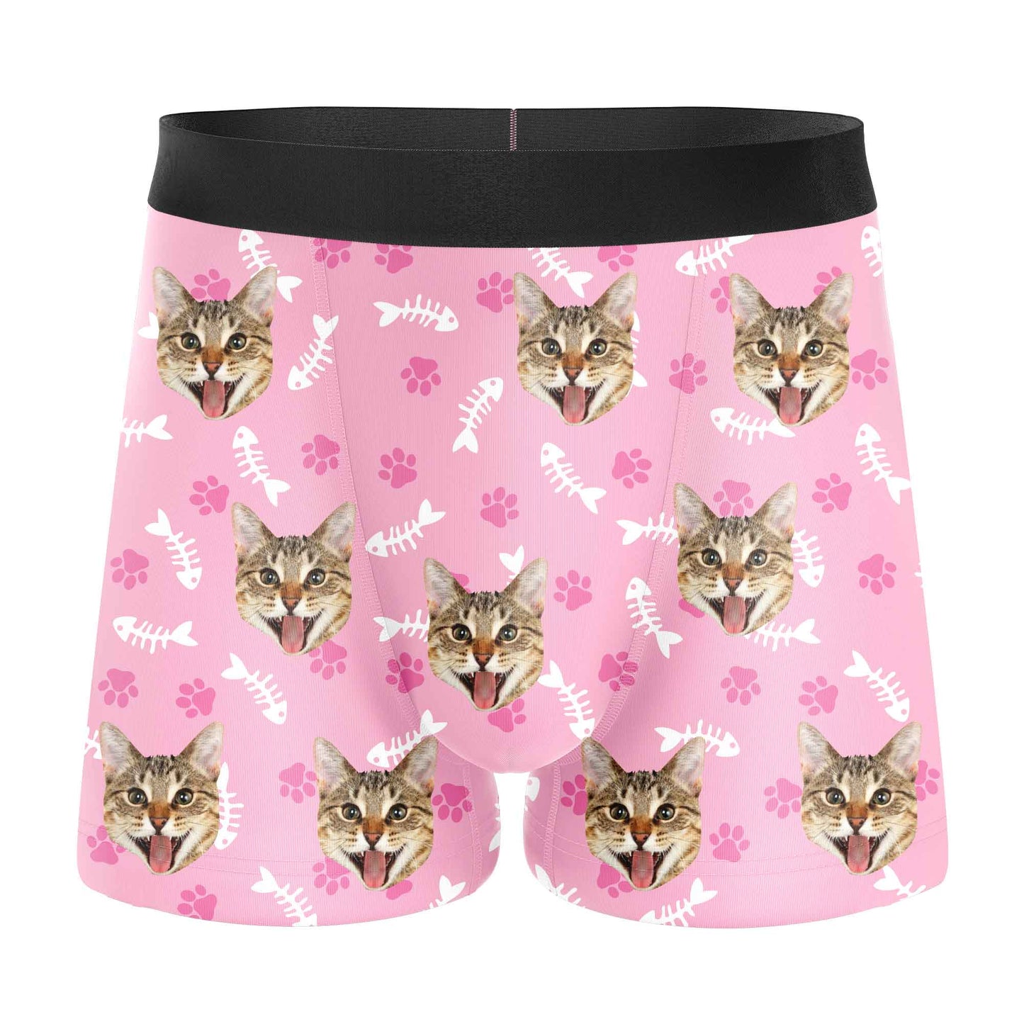 Personalisierte Katzenunterhosen Pink