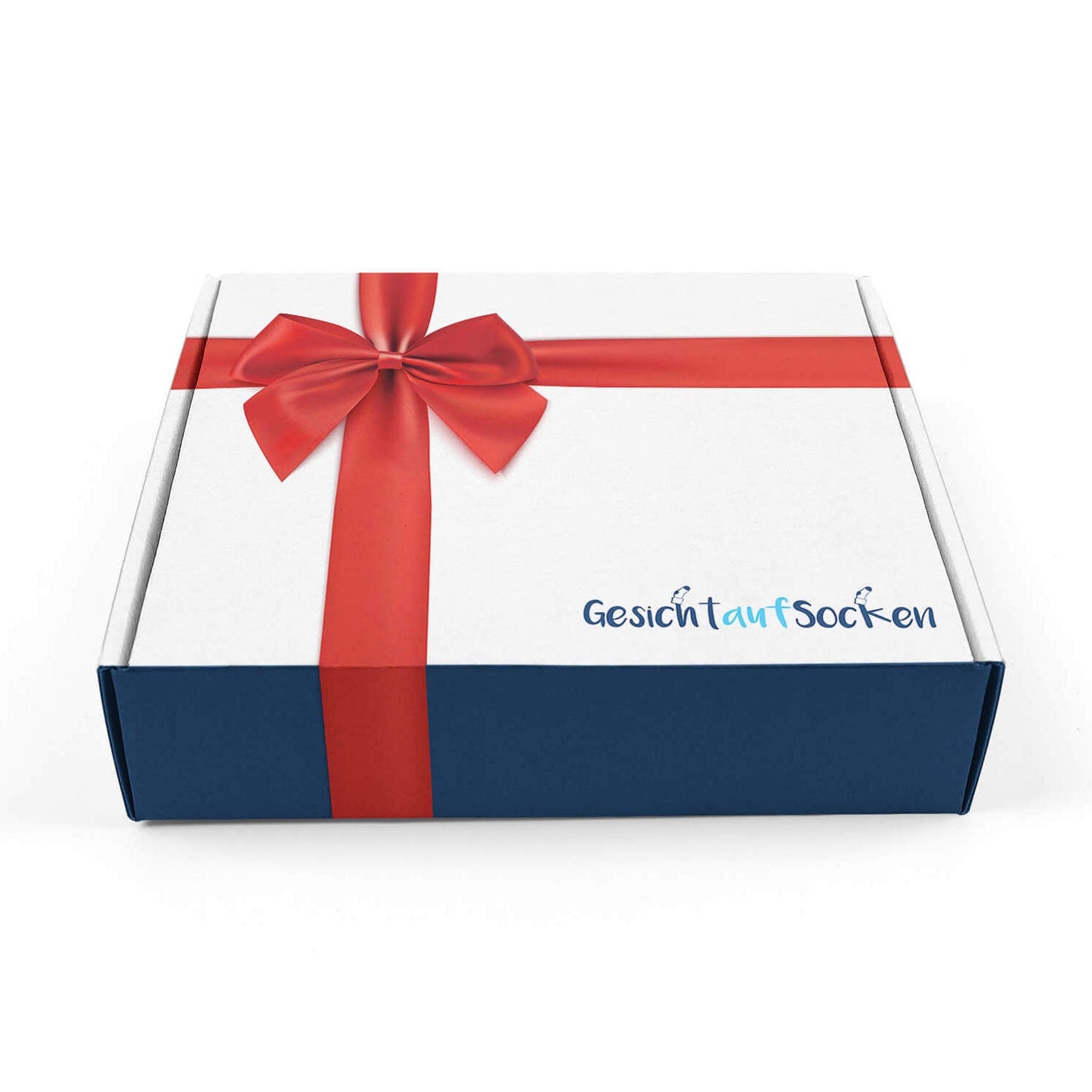 Gesicht auf Socken - Geschenkverpackung