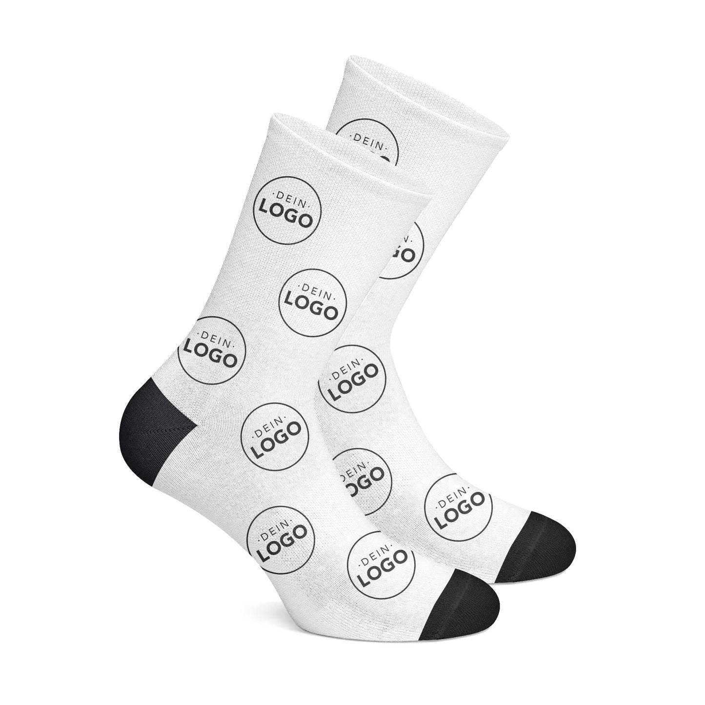 Personalisierte Logo Socken Weiß