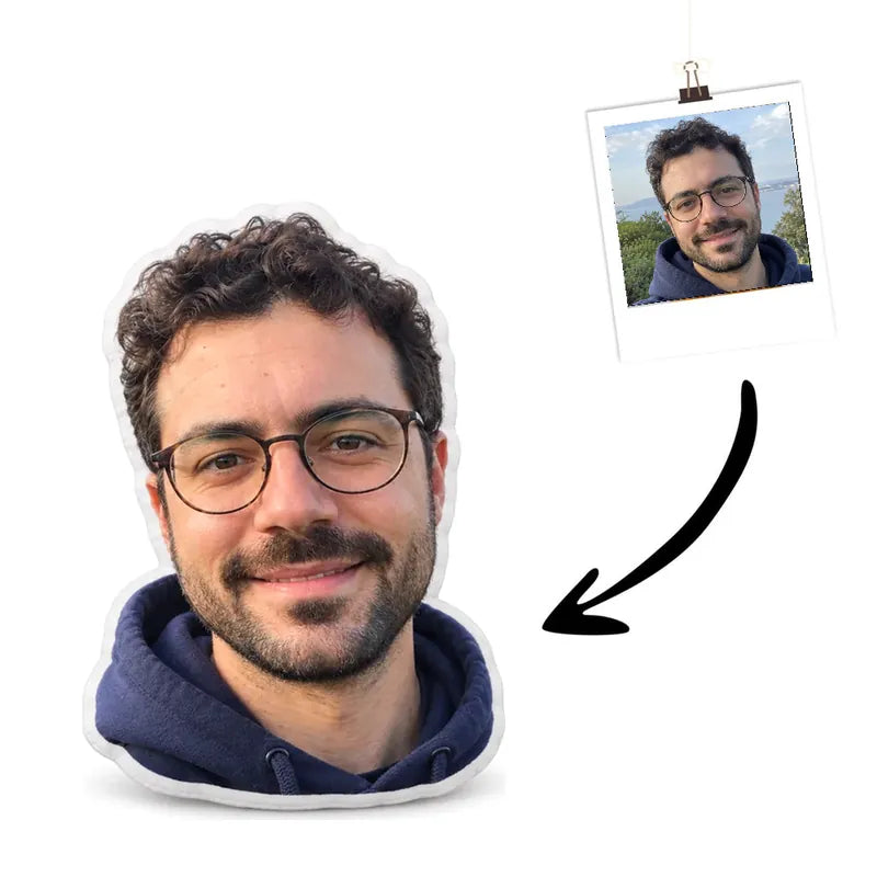 Gesichterkissen Echtes Foto