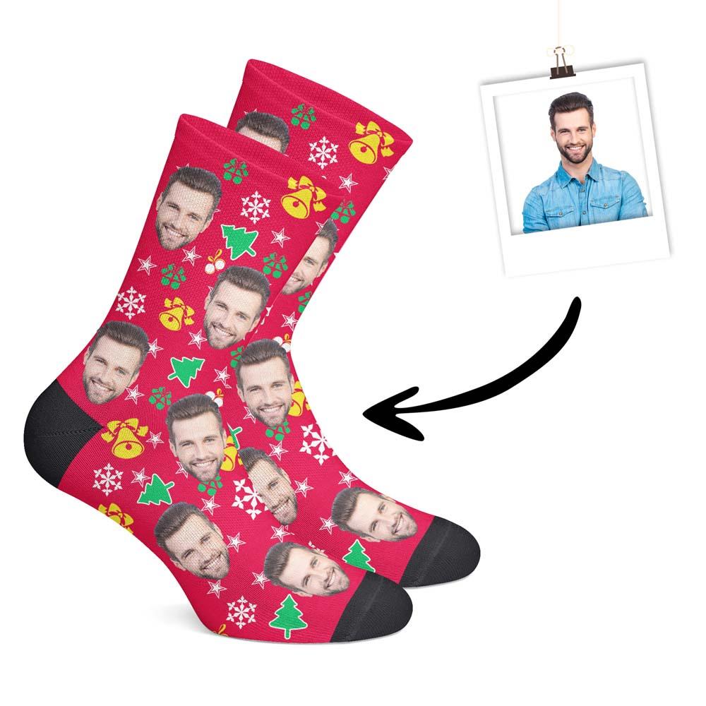 Weihnachtszeitsocken mit deinem Foto