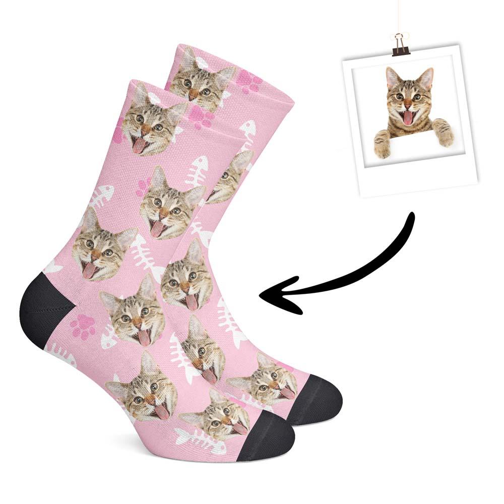 Personalisierte Katzensocken Pink