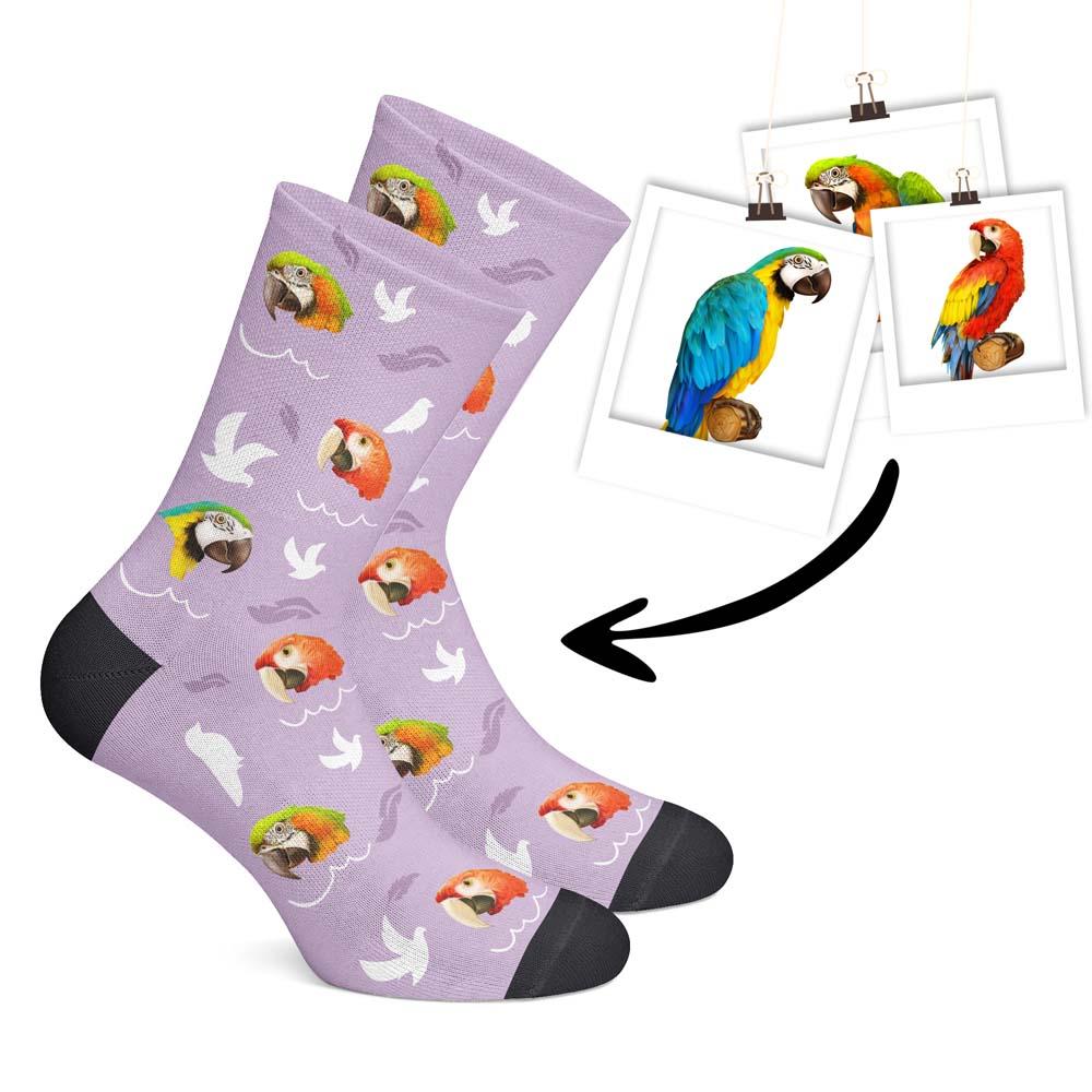 Personalisierte Vogelsocken Lila