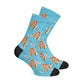 Personalisierte Alpaka Socken Blau
