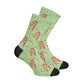 Personalisierte Alpaka Socken Grün