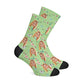Personalisierte Alpaka Socken Grün