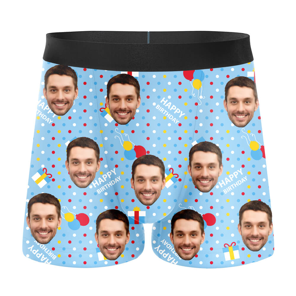 Benutzerdefinierte Gesicht Boxer Briefs Personalisierte Männer Boxer S