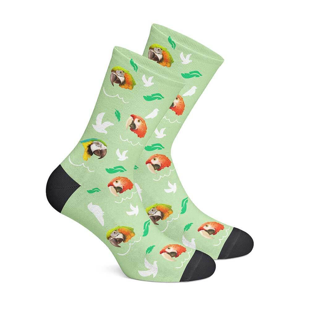 Personalisierte Vogelsocken Grün