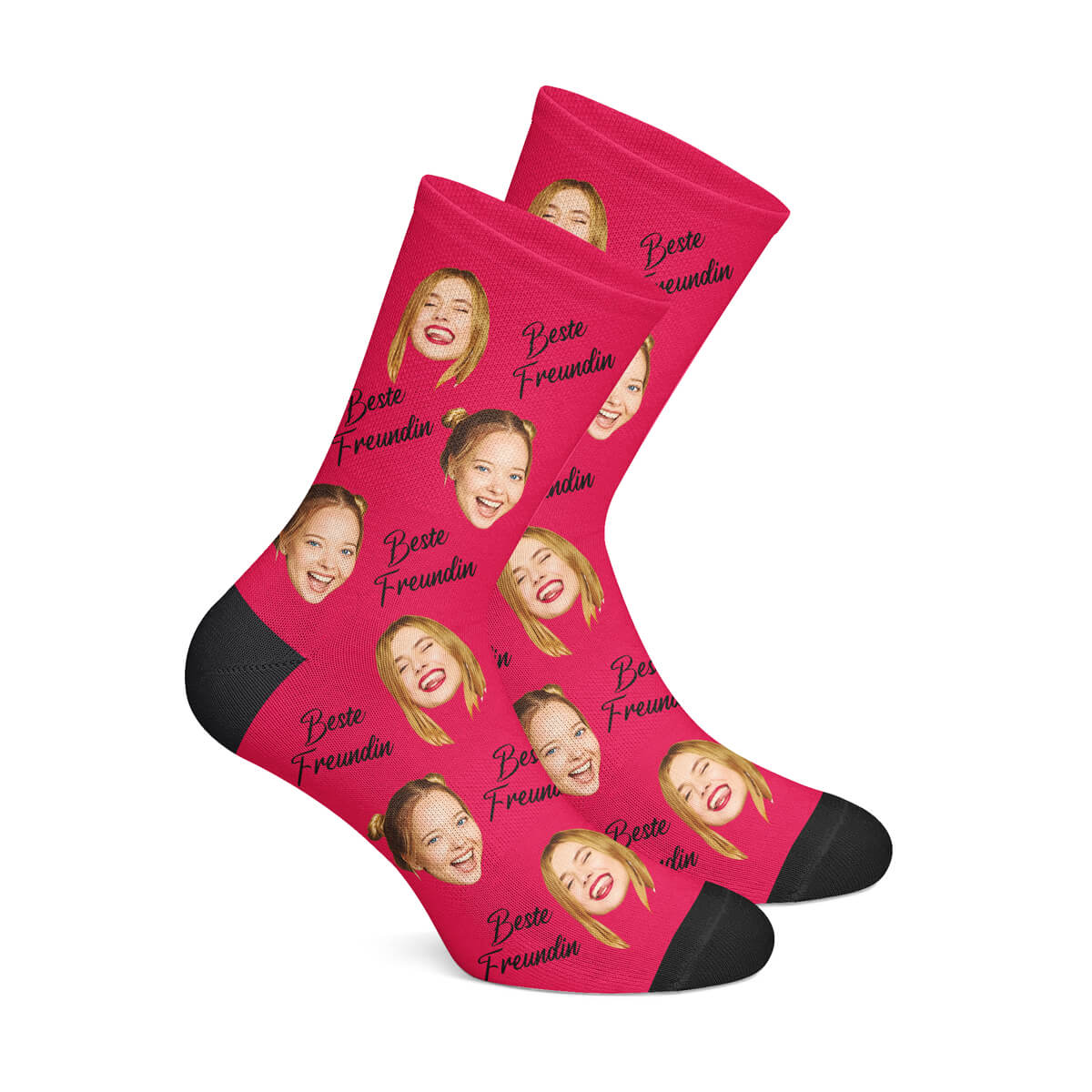 Personalisierte "BESTE FREUNDIN" Socken Rot