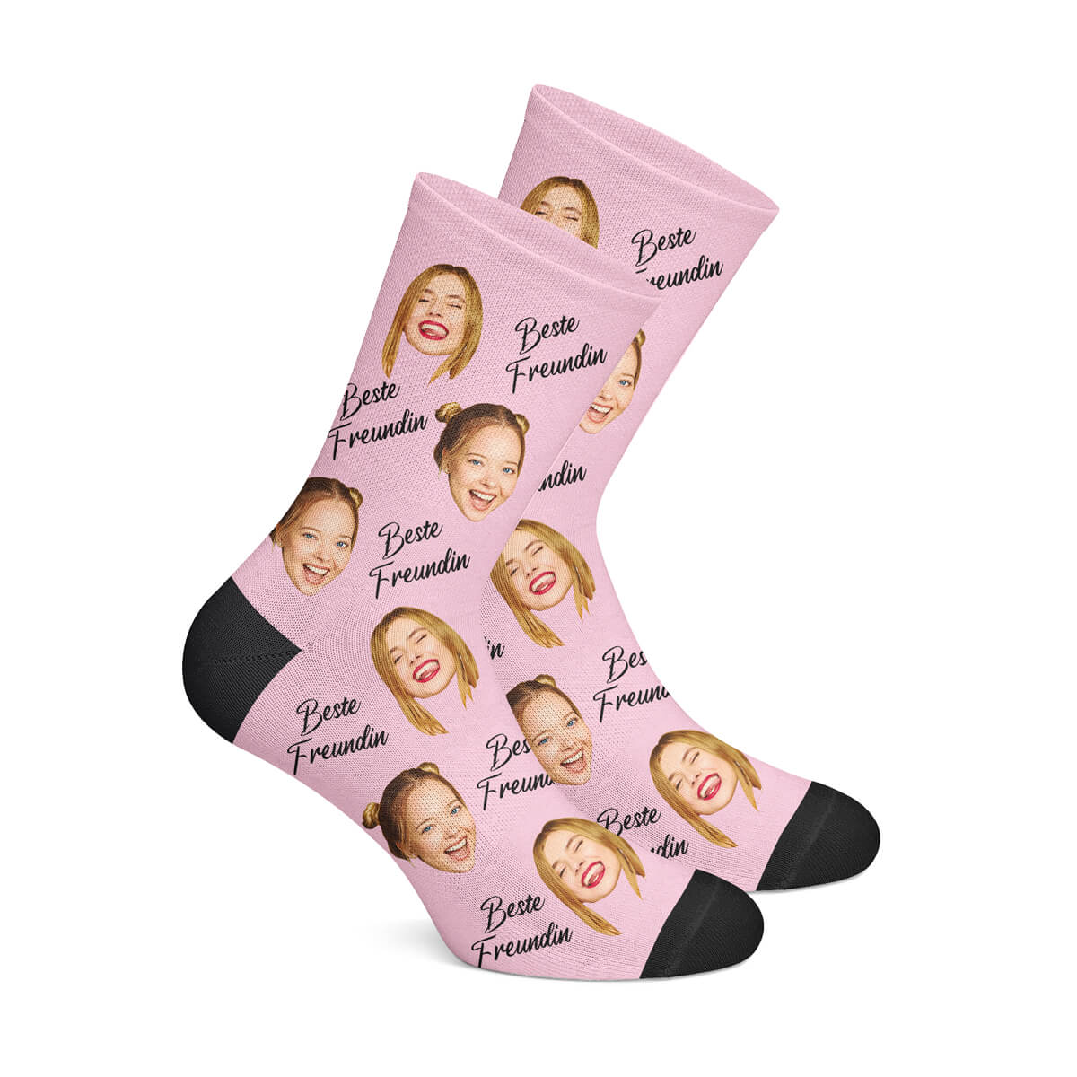 Personalisierte "BESTE FREUNDIN" Socken Pink2