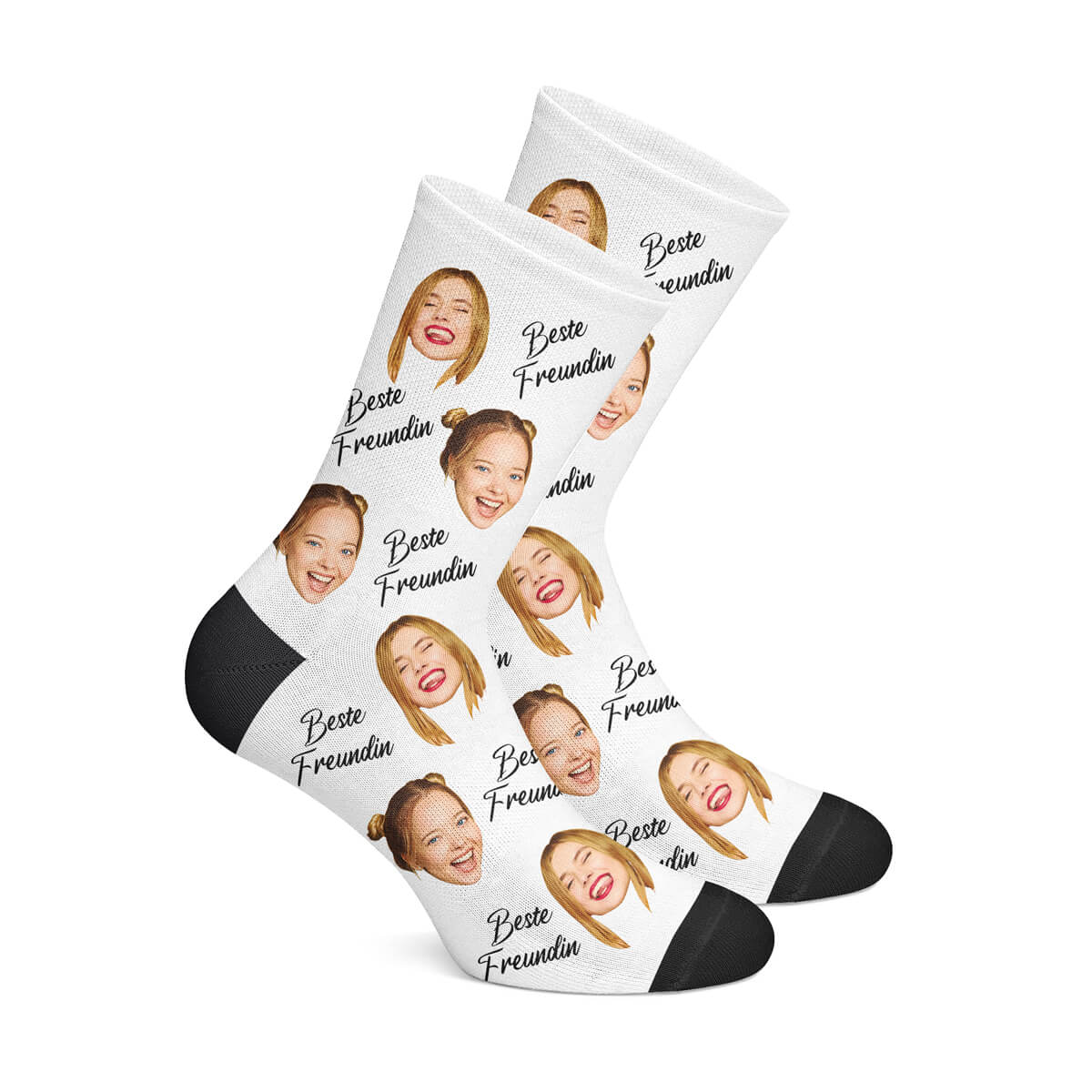 Personalisierte BESTE FREUNDIN Socken, Gesicht auf Socken – Gesicht auf  Socken