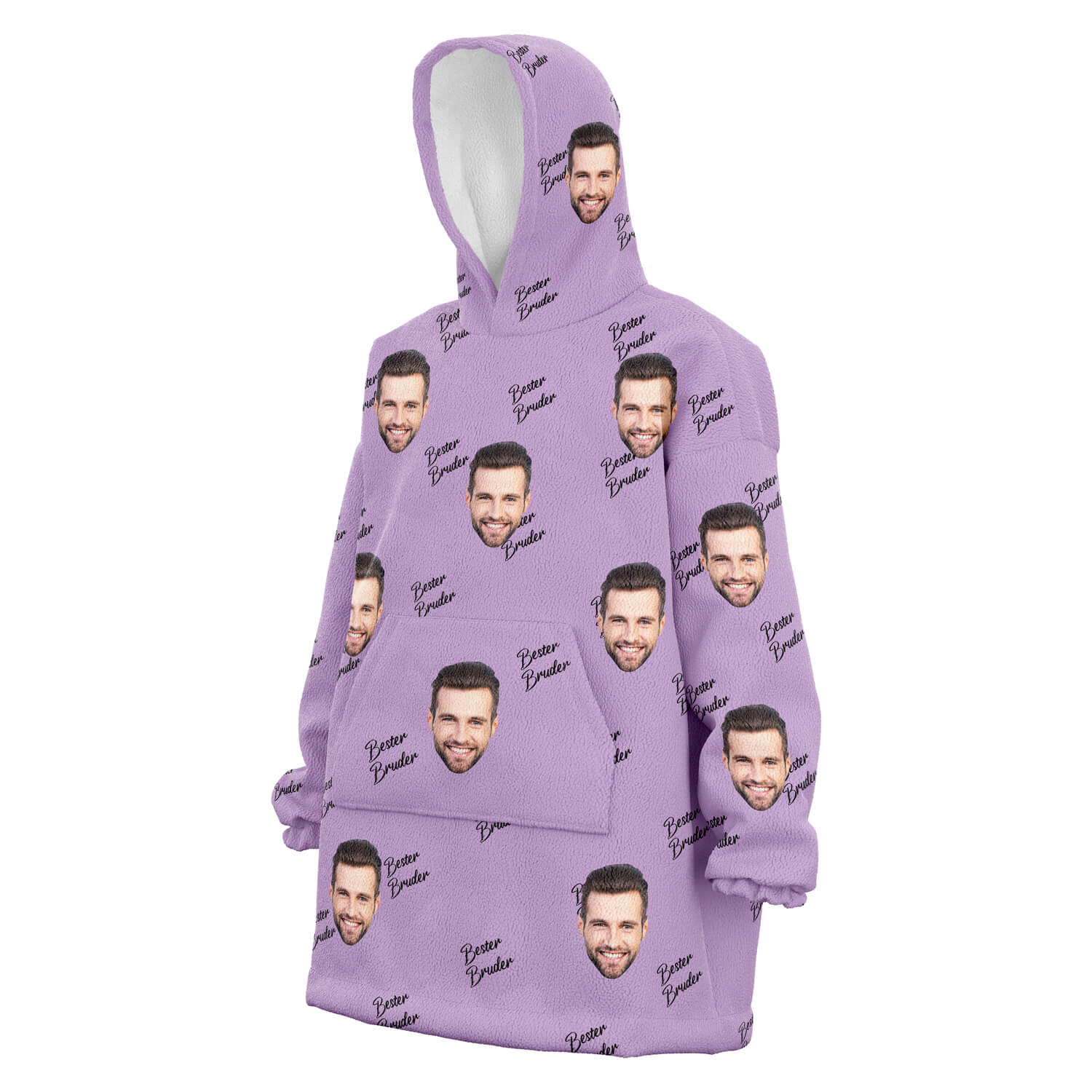 Personalisierter Bester Bruder Hoodie Lila