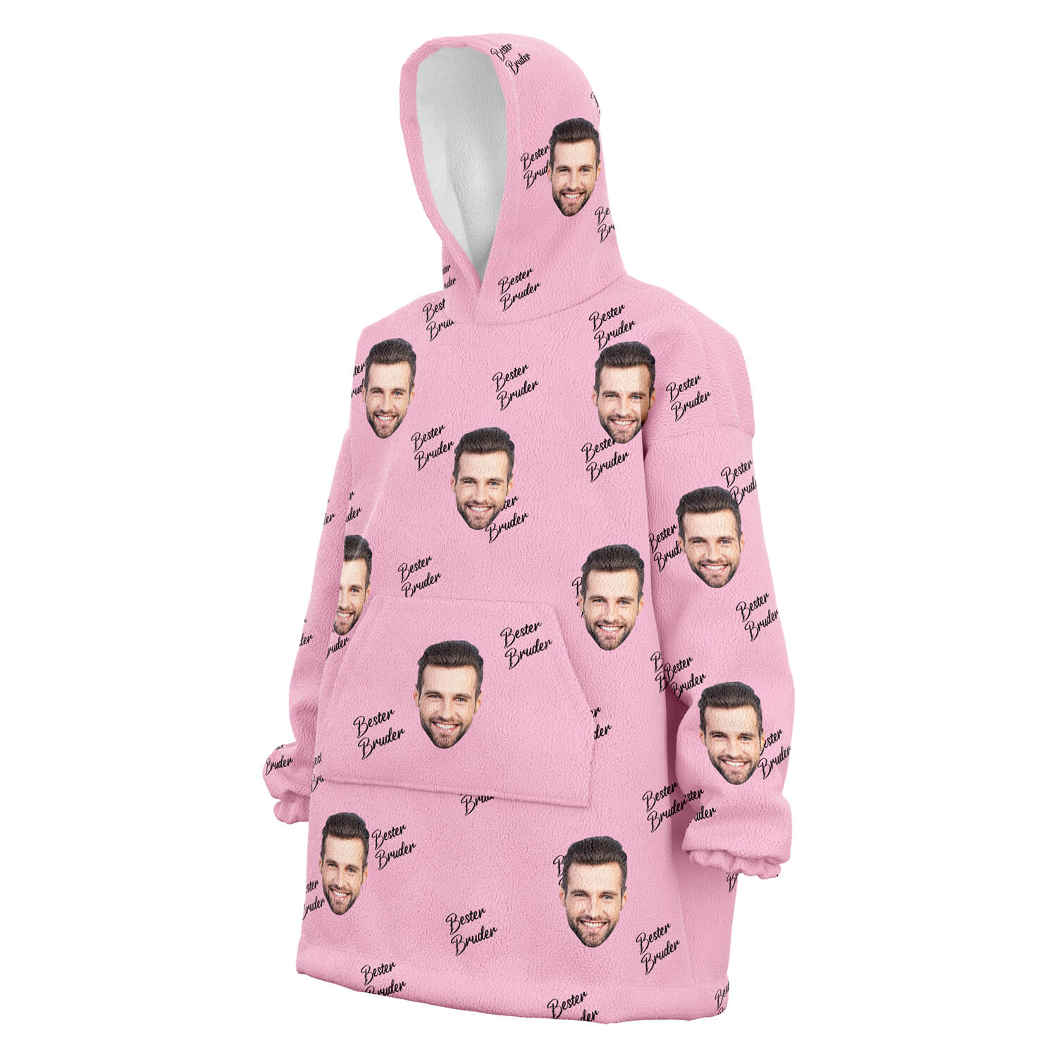 Personalisierter Bester Bruder Hoodie Pink