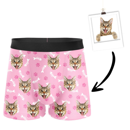 Personalisierte Katzenunterhosen Pink