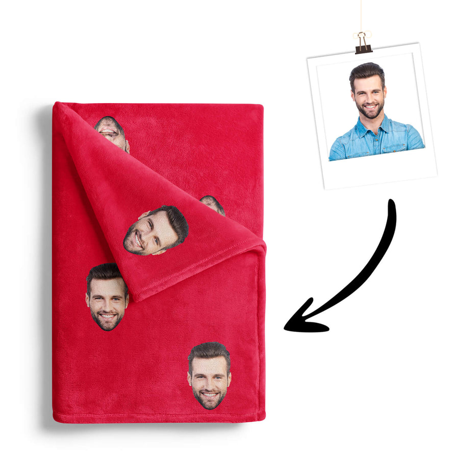 Gesichts Kuscheldecke