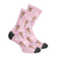 Personalisierte Pferdesocken Pink