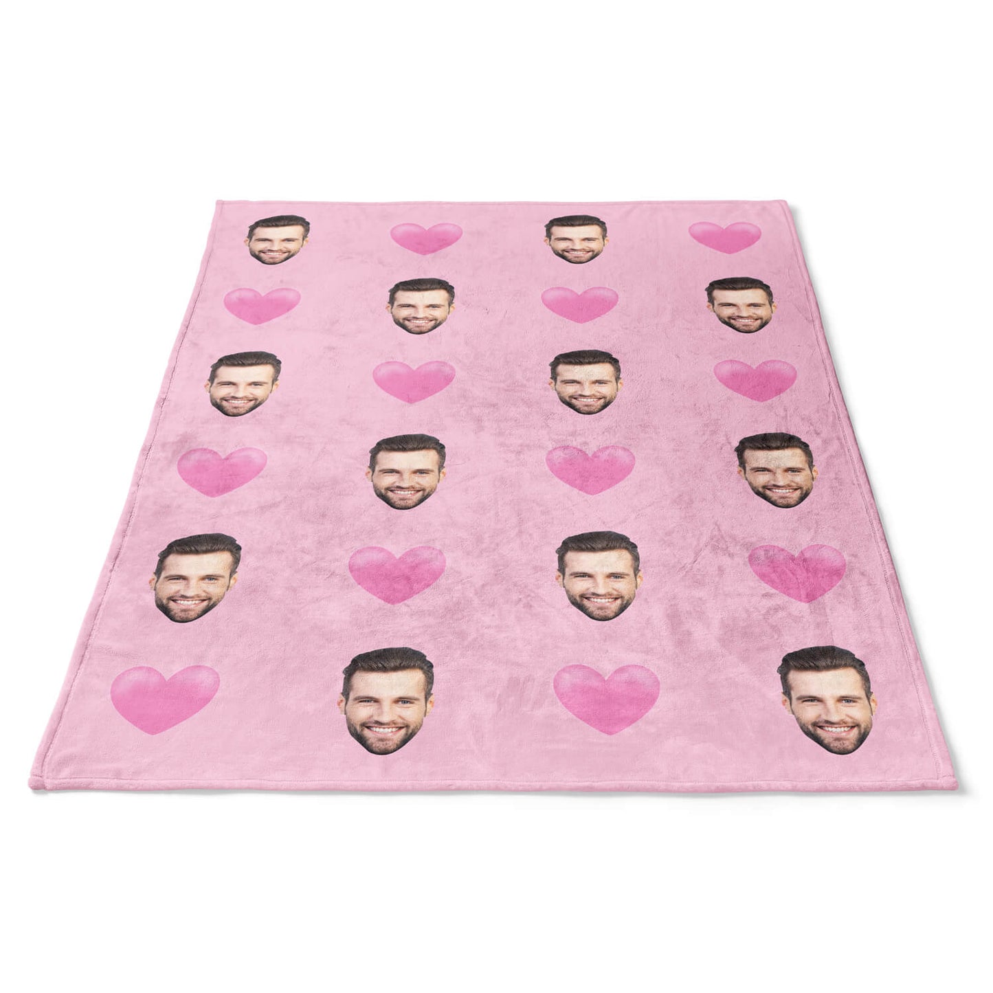 Personalisierte Liebes Kuscheldecke Pink