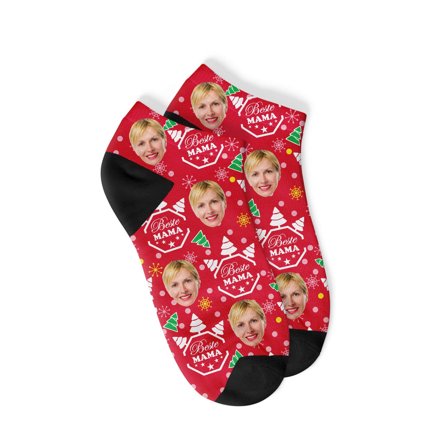 Personalisierte Christmas Mama Sneakersocken