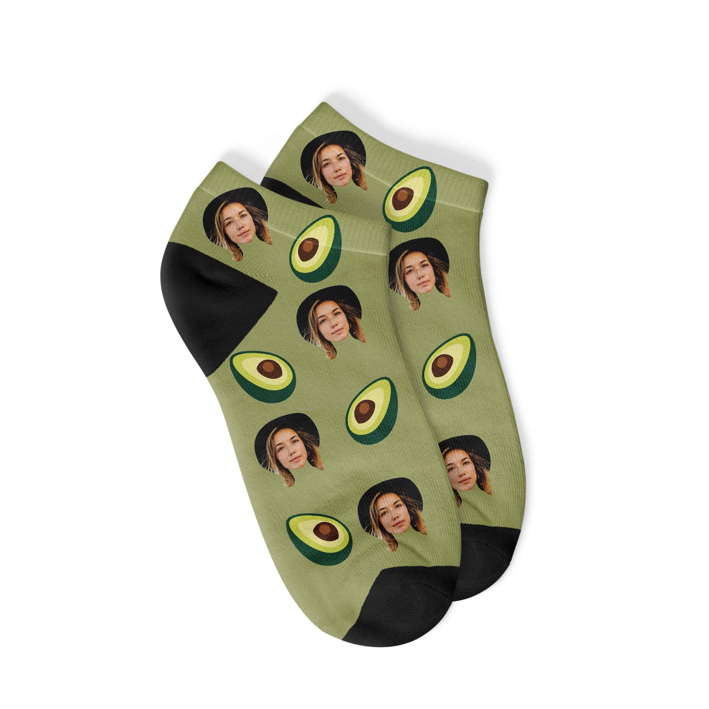 Personalisierte Avocado Sneakersocken