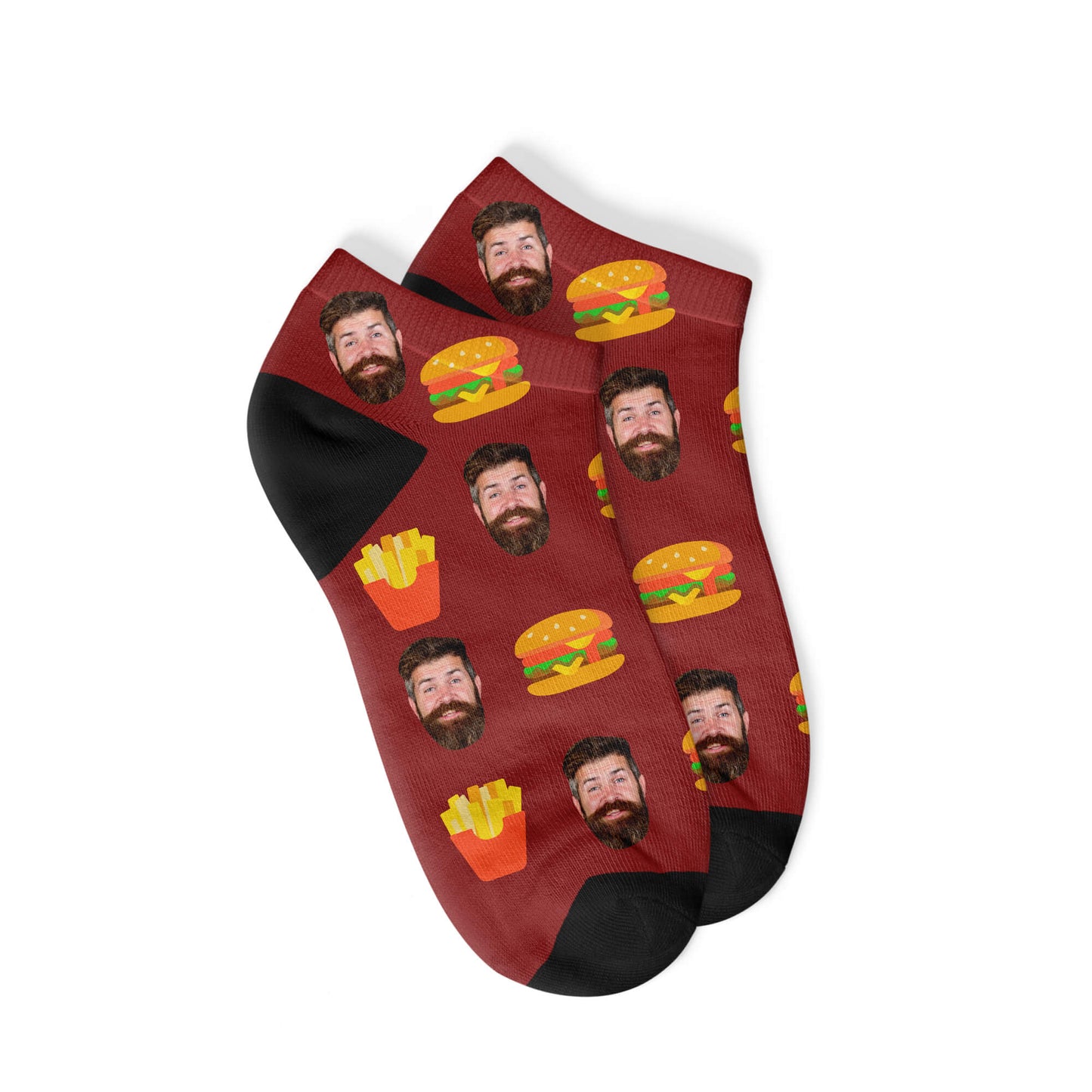 Personalisierte Burger Sneakersocken