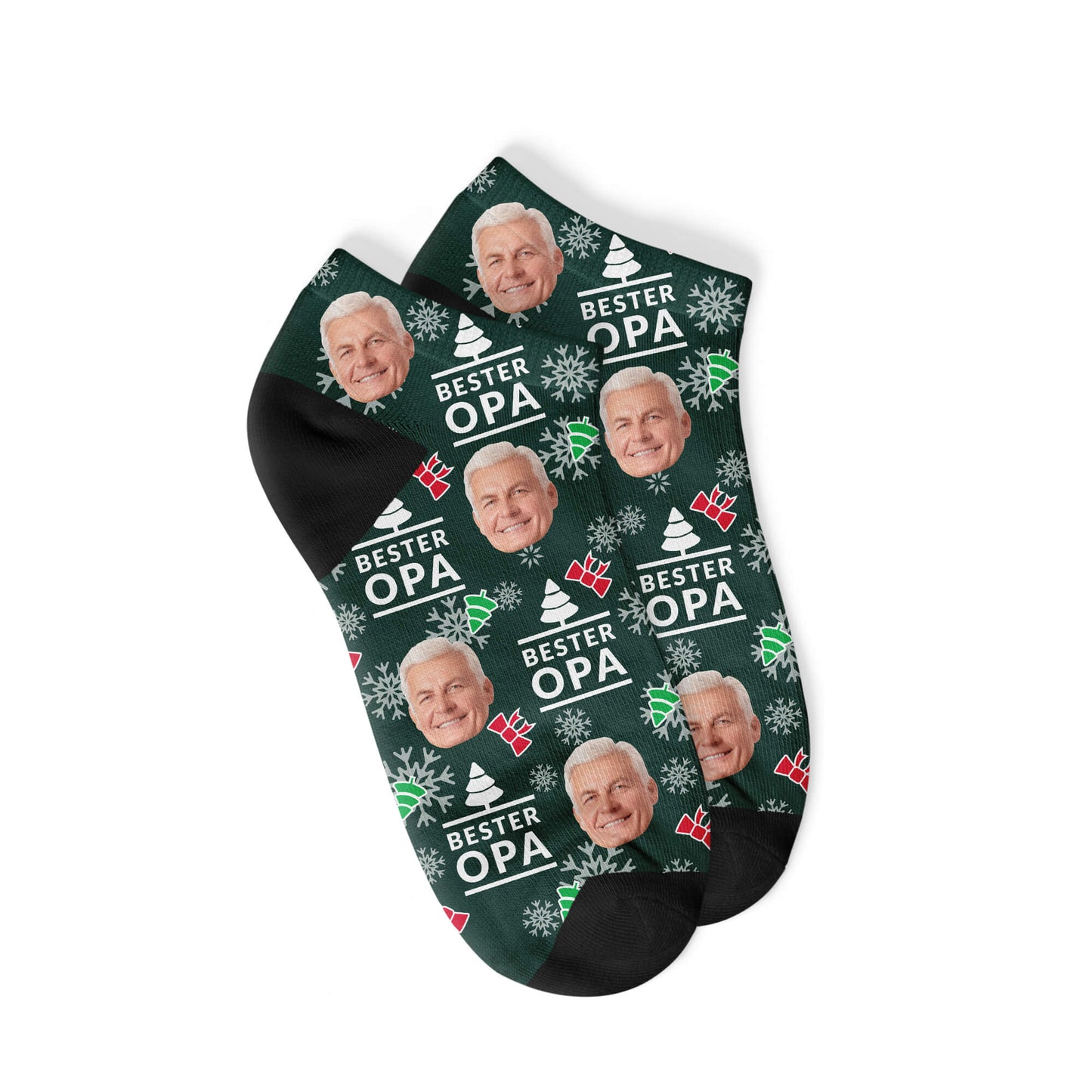 Personalisierte Christmas Opa Sneakersocken