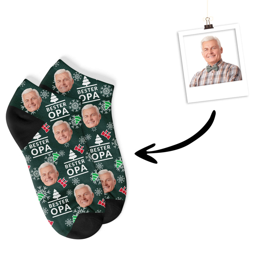 Christmas Opa Sneakersocken