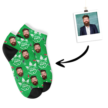 Personalisierte Christmas Papa Sneakersocken