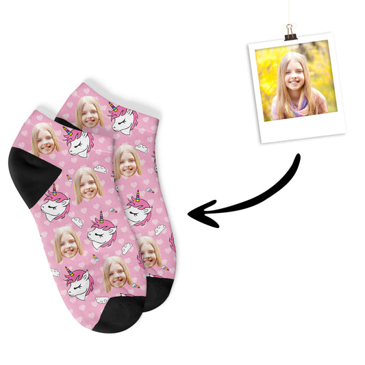 Personalisierte EINHORN Sneakersocken - Kind