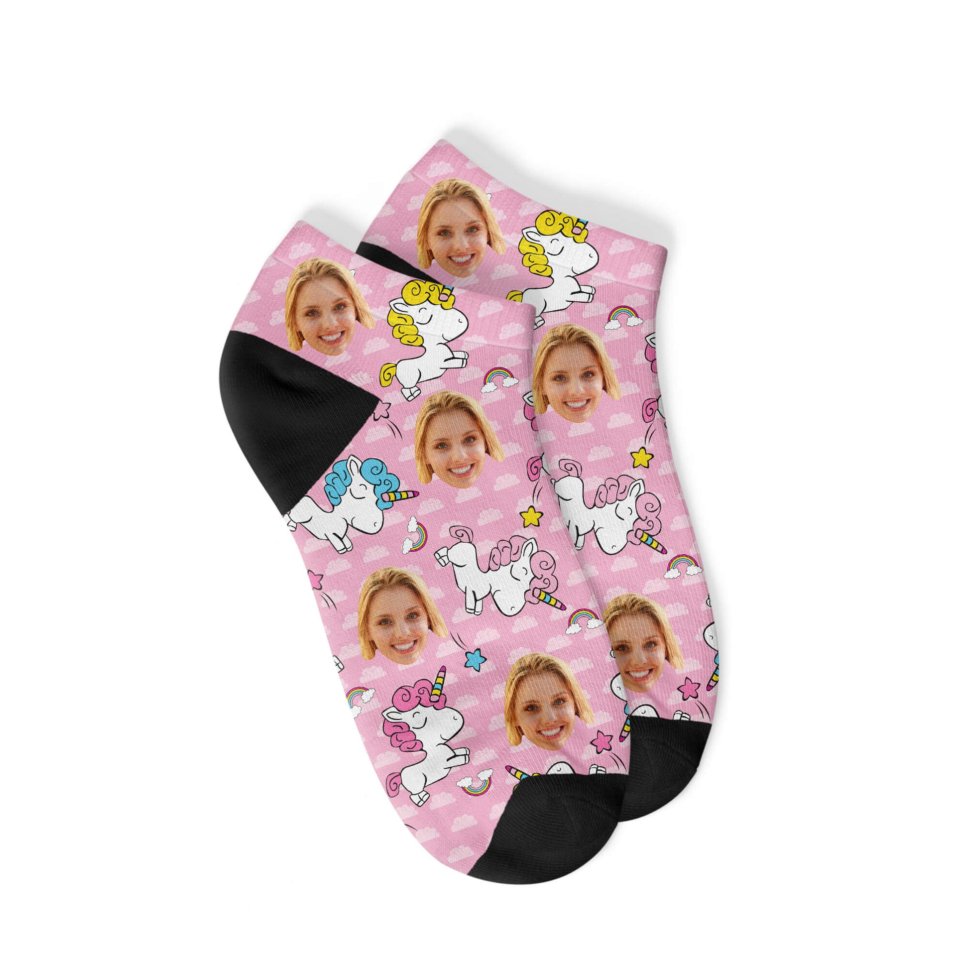 Personalisierte EINHORN Sneakersocken - Teenager