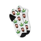 Personalisierte Hanf Sneakersocken Weiß