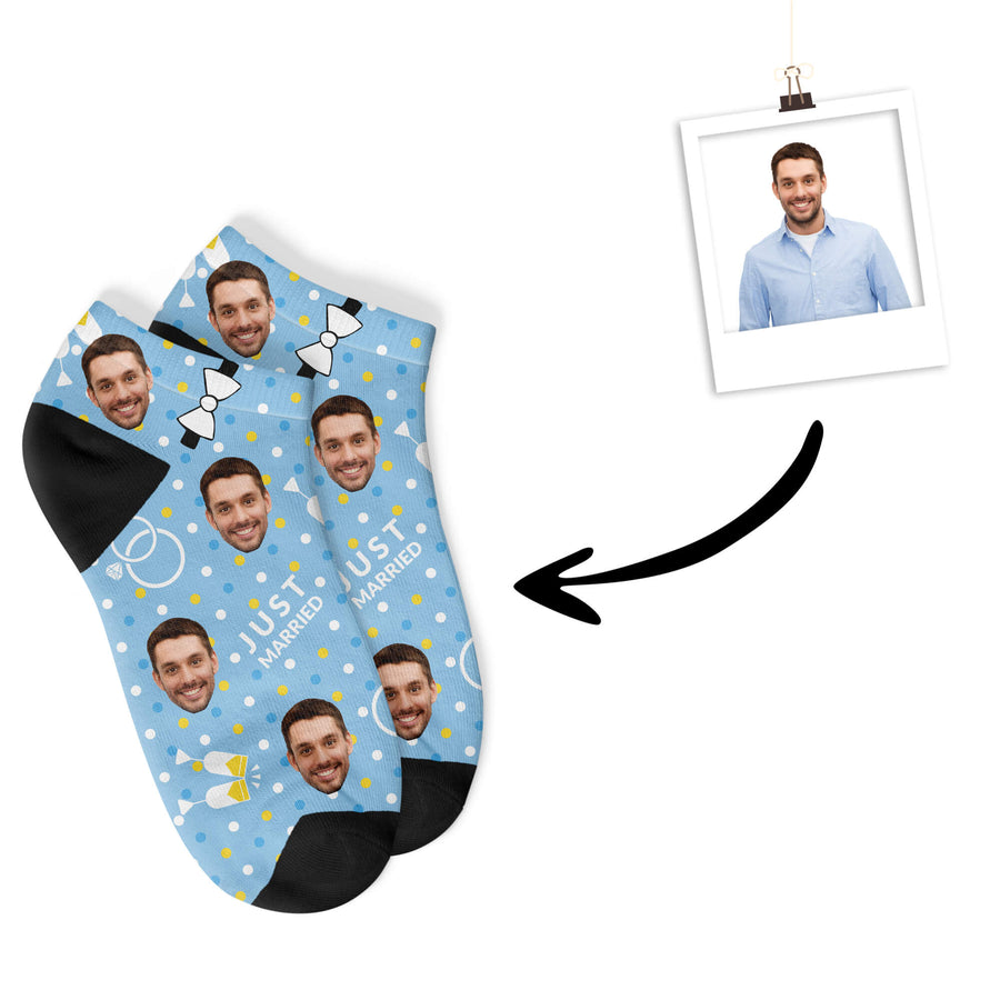 Hochzeitssneakersocken - Just Married - Er