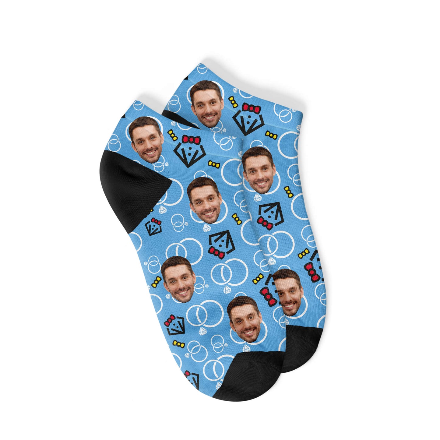 Personalisierte Hochzeitssneakersocken - für Ihn