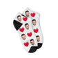 Personalisierte Liebes Sneakersocken Weiß