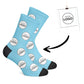 Personalisierte Logo Socken Blau