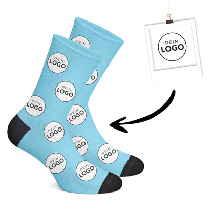 Personalisierte Logo Socken Blau