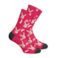 Personalisierte Kaninchensocken Rot