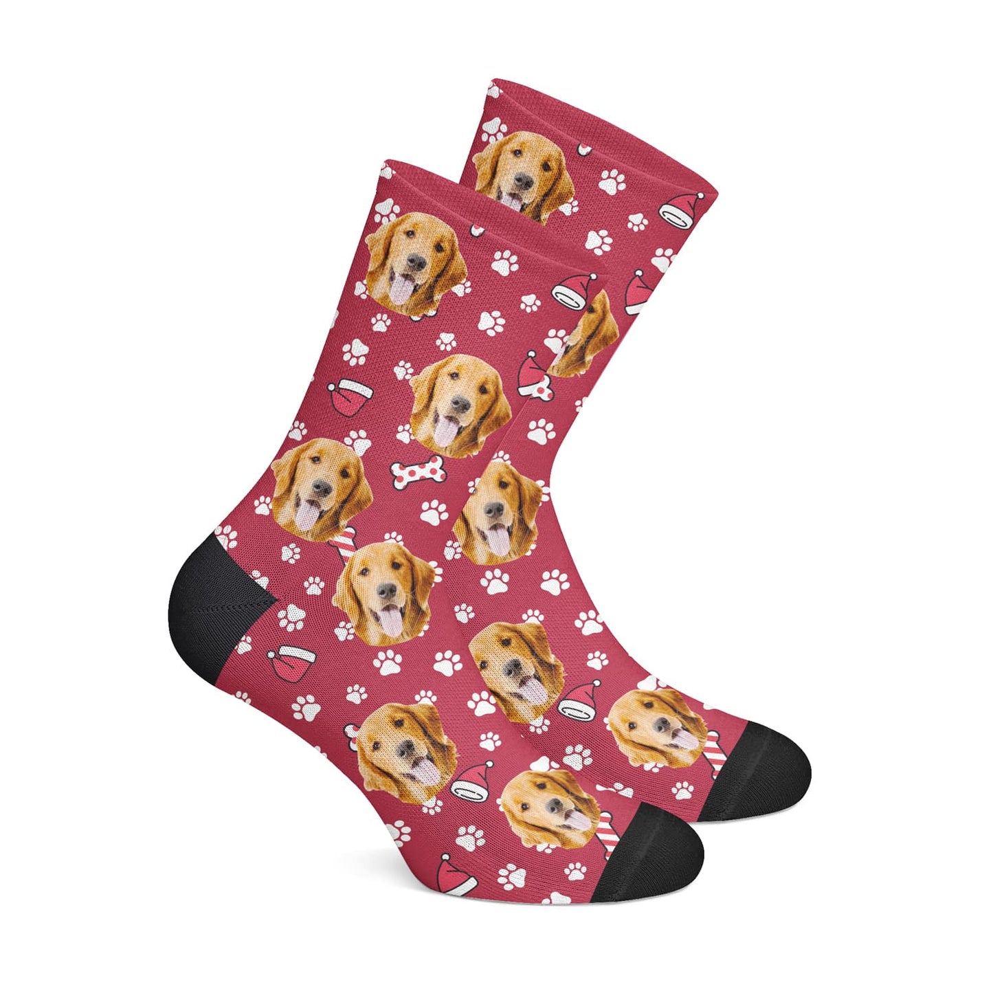 Personalisierte Weihnachts Hunde Socken