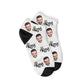 Personalisierte King Sneakersocken Weiß