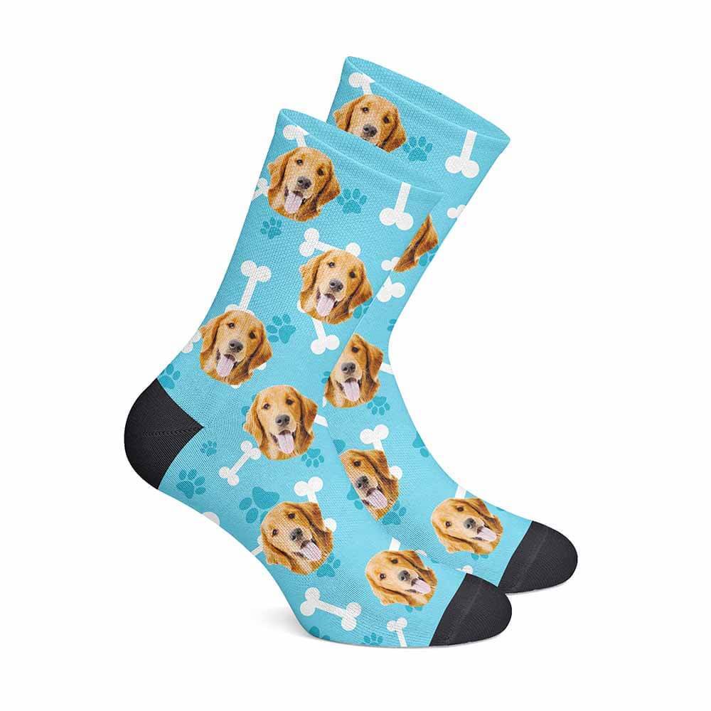 Personalisierte Hundesocken Blau