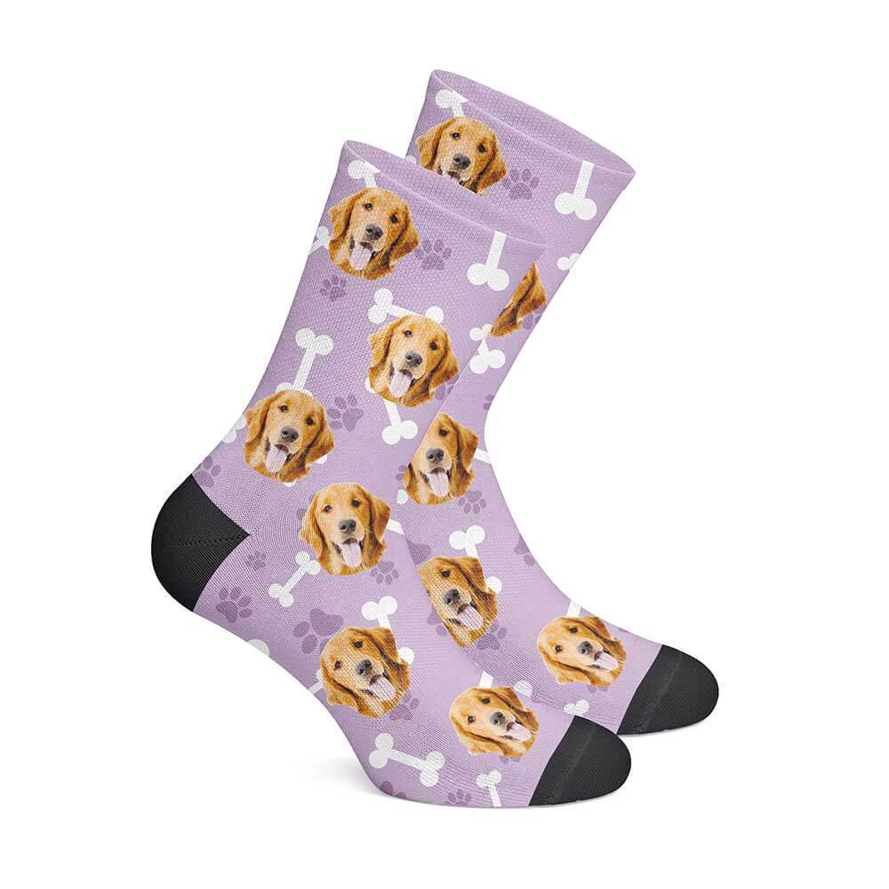 Personalisierte Hundesocken Lila