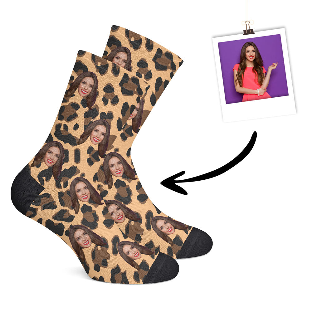 Personalisierte Leoparden Socken