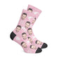 Personalisierte gespenstige Halloweensocken Pink