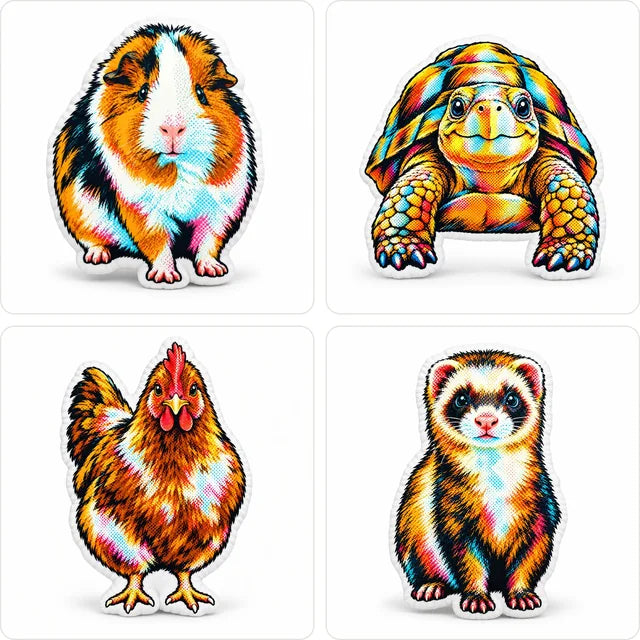 Kissen für alle Tiere Pop-Art